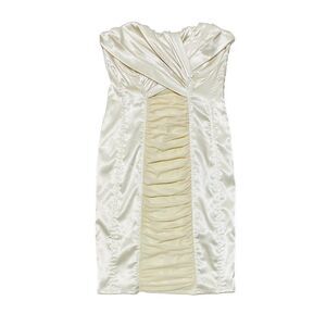 Foxy Jeans Women's Satin Strapless Dress Y2K